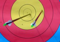 Pwtwang! Archery, yesterday.